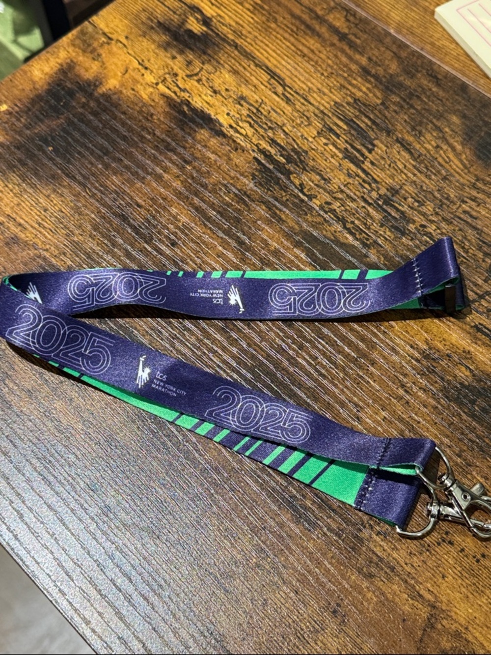 NYC Marathon 2025 Event Lanyard with Clip
